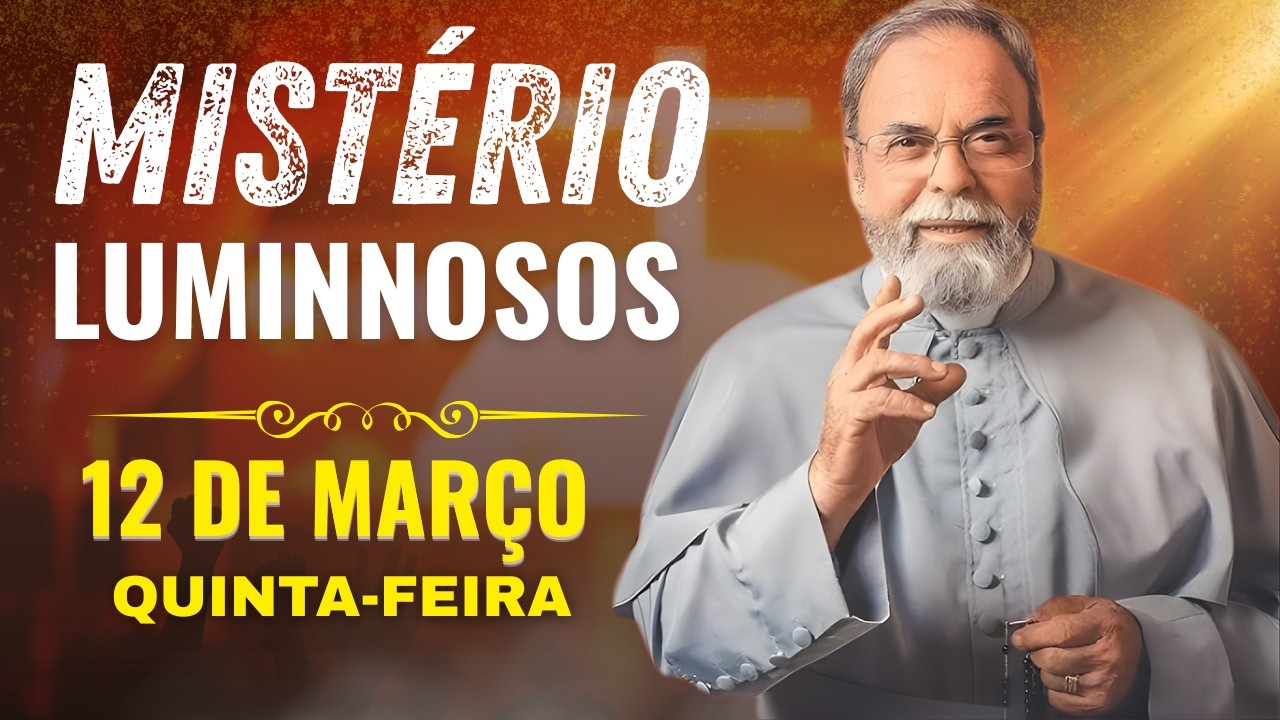 TERÇO DE APARECIDA COM PE. ANTONIO MARIA - 12 DE MARÇO DE 2026 | MISTÉRIOS LUMINOSOS