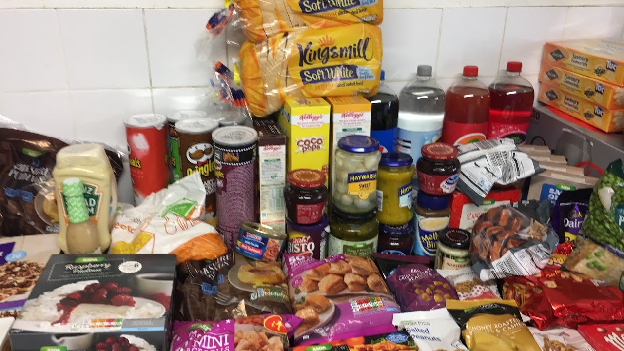 Large family Christmas Day food shopping  haul