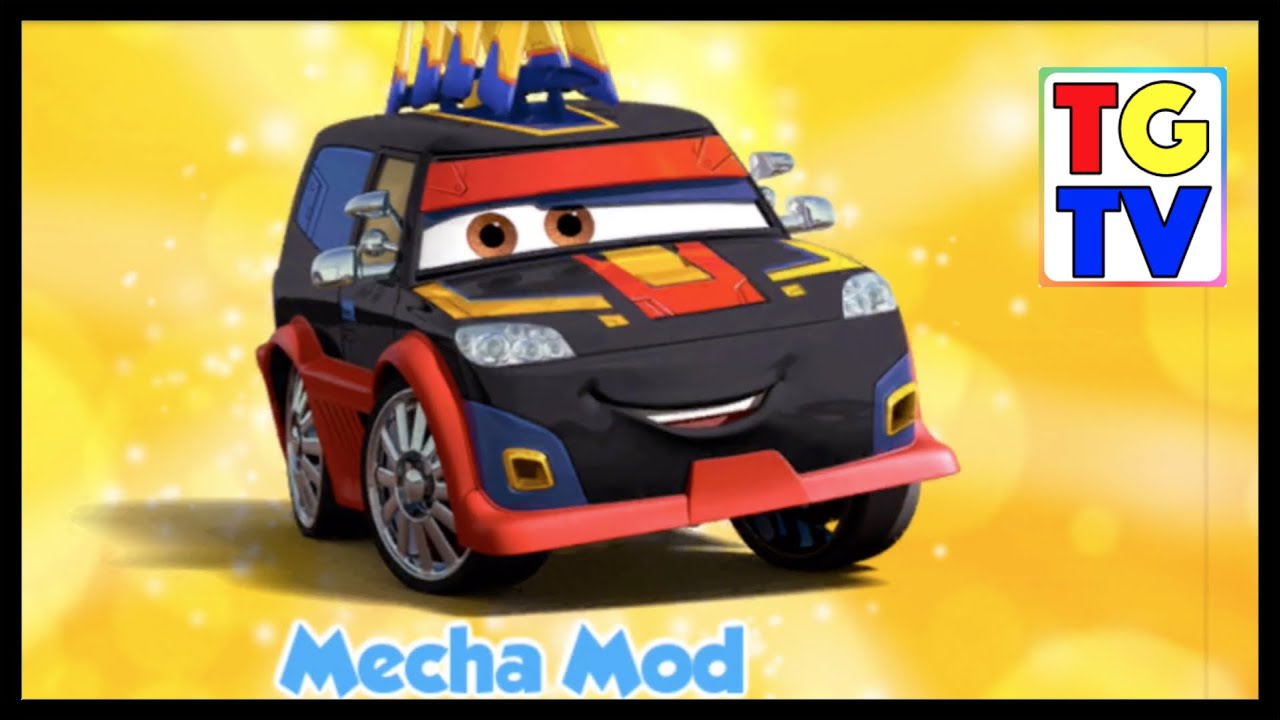 Cars: Fast as Lightning NEON RACING! Mecha Mod Yokoza vs Shu, DJ