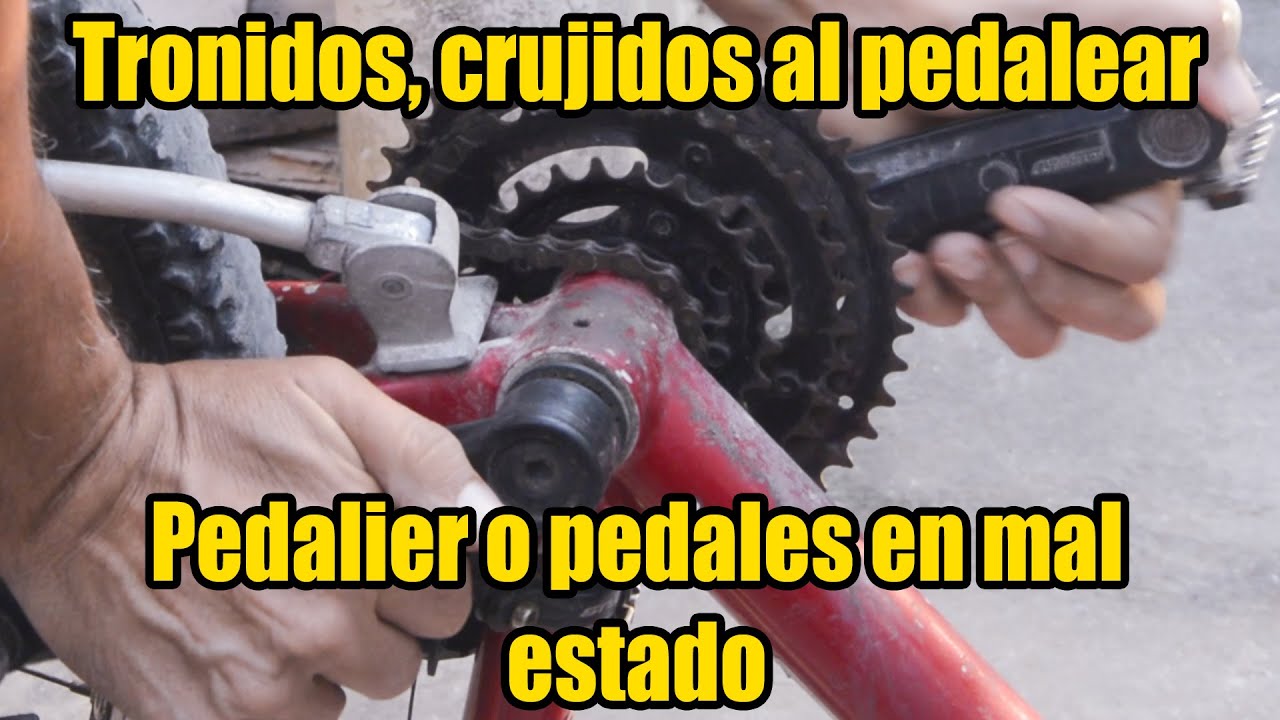 Ruido, tronido, crujido al pedalear - Tutorial, pedalier o pedales en mal estado