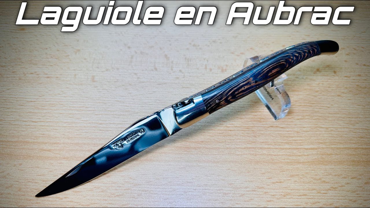 Laguiole en Aubrac - Mit blauen Ahorn Griffschalen