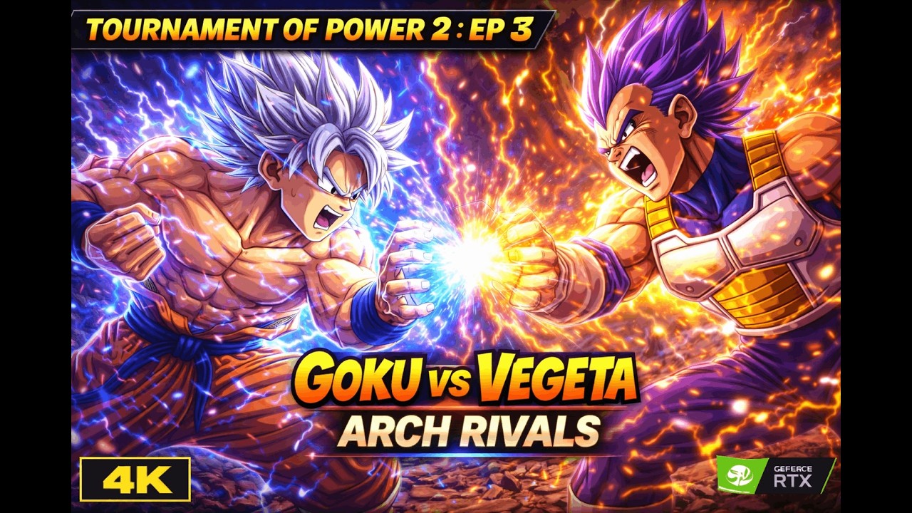 GOKU vs VEGETA – The Final Training Before TOP 2! 🔥 (Arch Rivals Unleashed)