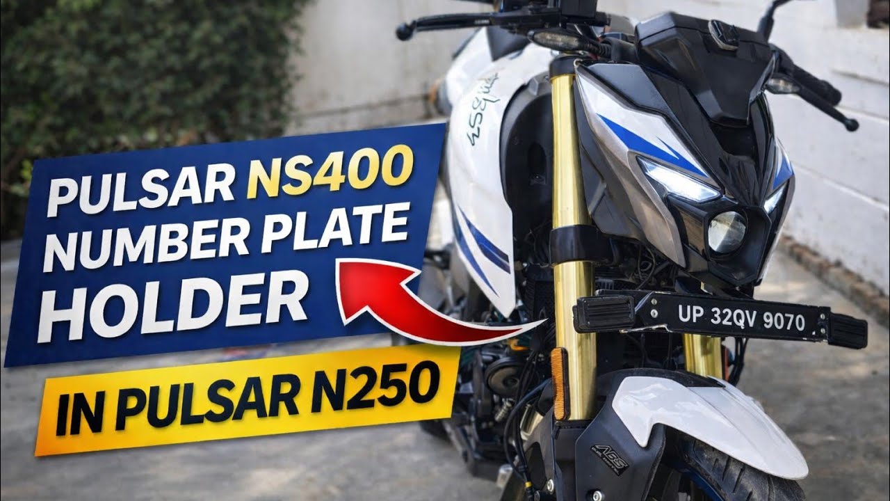 Pulsar N250 Number Plate Modification| Ns400z Number Plate in Pulsar N250/N160
