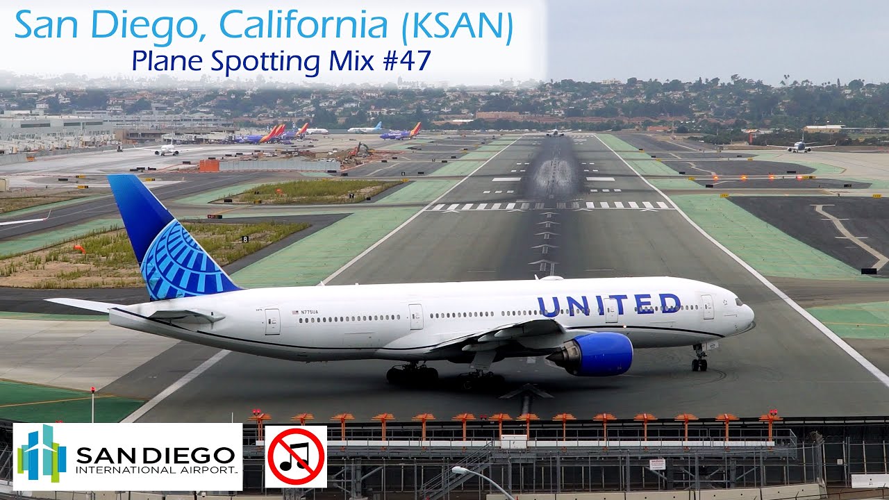 Plane Spotting Mix (No Music) #47, San Diego International Airport, Lindbergh Field (KSAN)