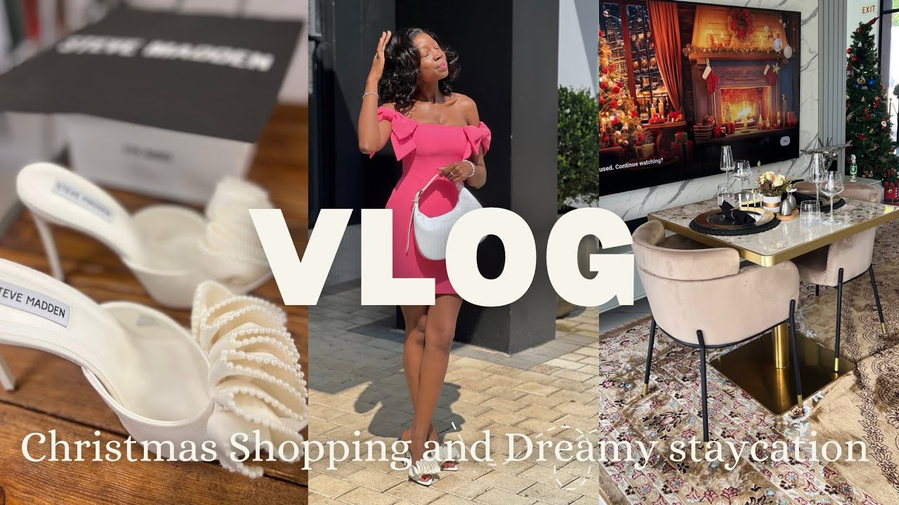 CHRISTMAS VLOG | Christmas shopping | Dreamy Staycation | 