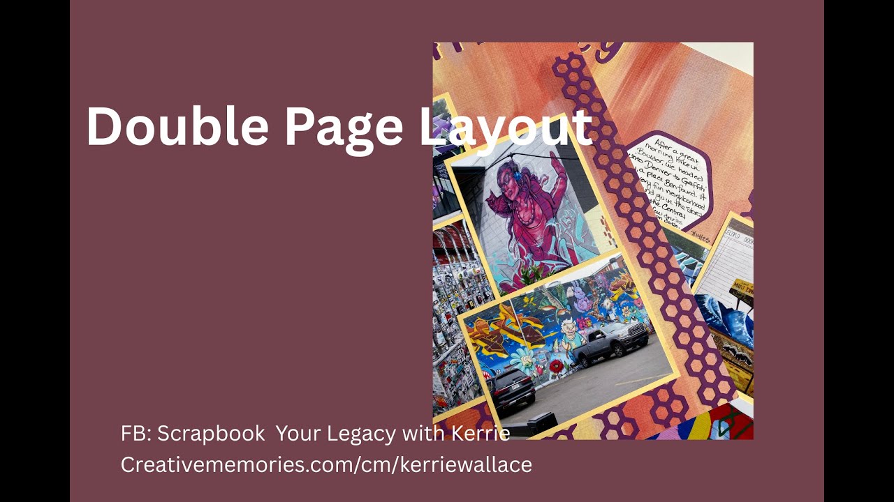 Double Page Scrapbook Layout