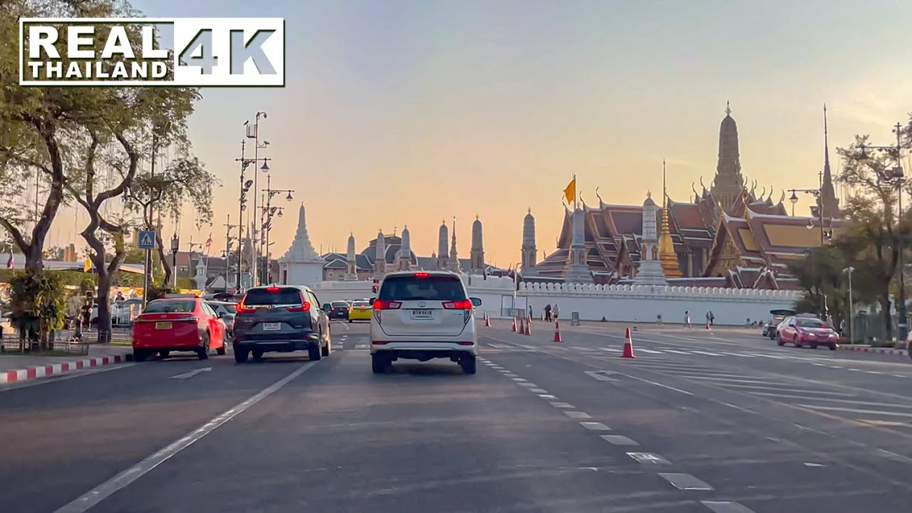 【4K】Driving around Road in Bangkok (Jan.2021)