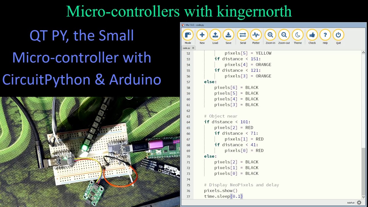QT PY, the Small Micro-controller with CircuitPython & Arduino