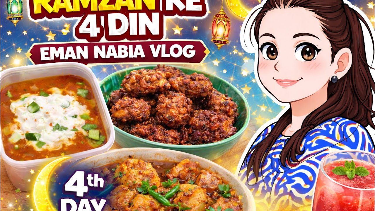 Ramzan Ke 4th Din 🌙 Special Iftar Cooking + Daily Routine | Eman Nabia Vlog