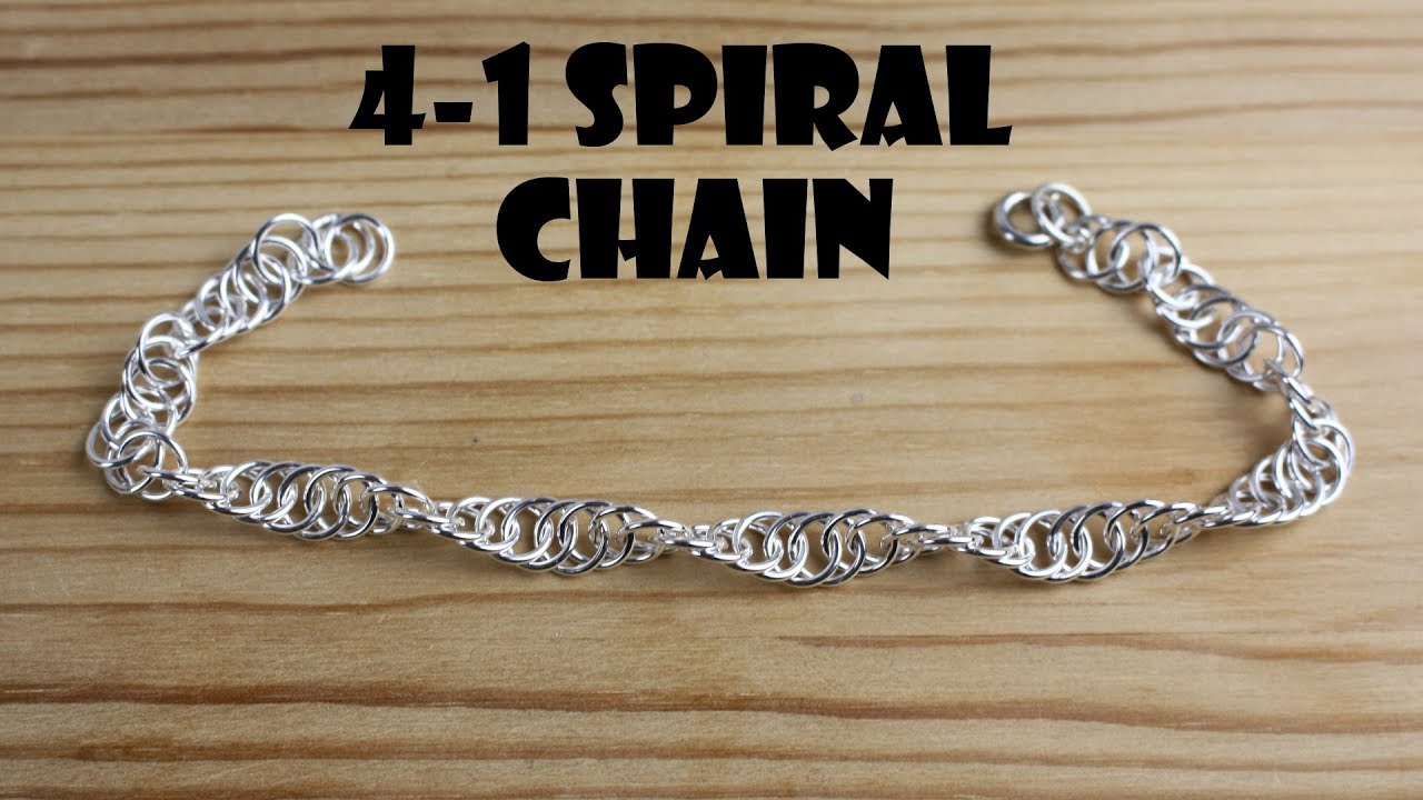 Making 4 in 1 spiral chain