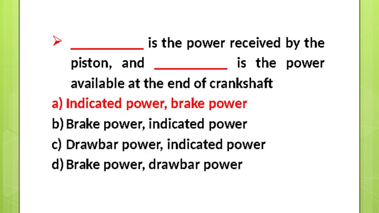 100 Multiple Choice questions useful for ICAR- ARS/NET/SRF for Farm Machinery & Power Engineering