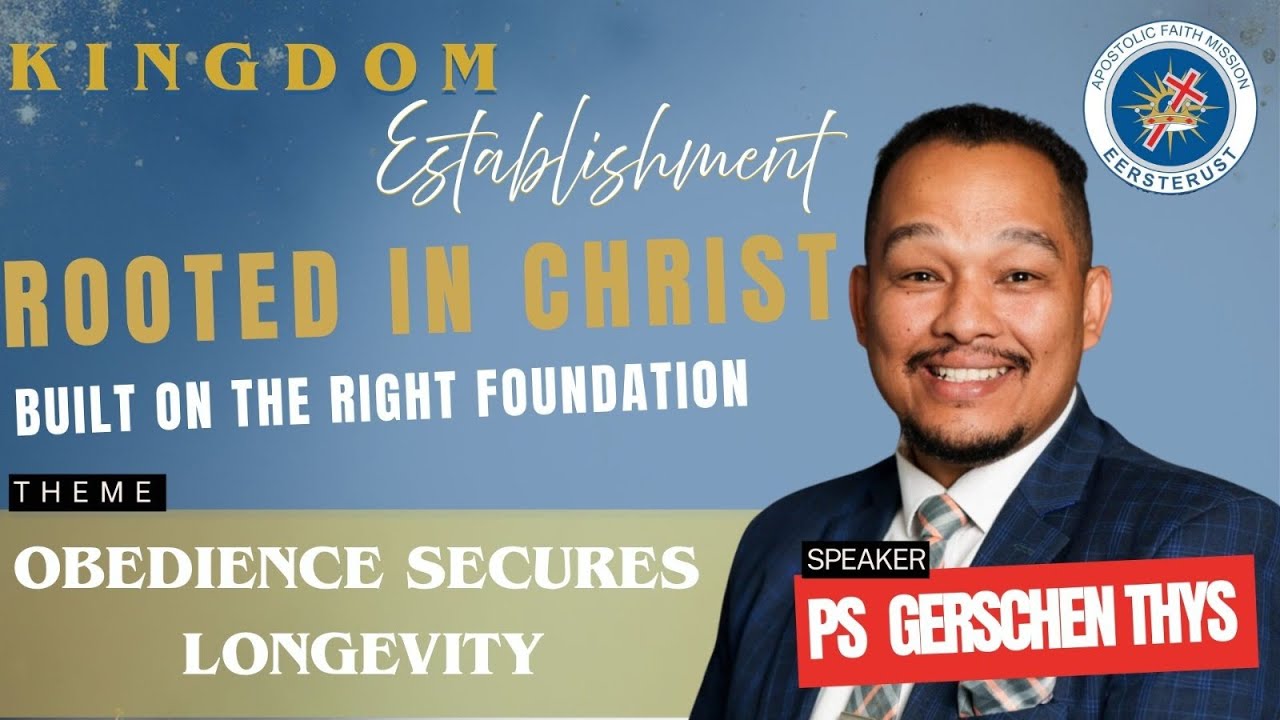 'Obedience Secures Longevity' -Pastor G, Thys