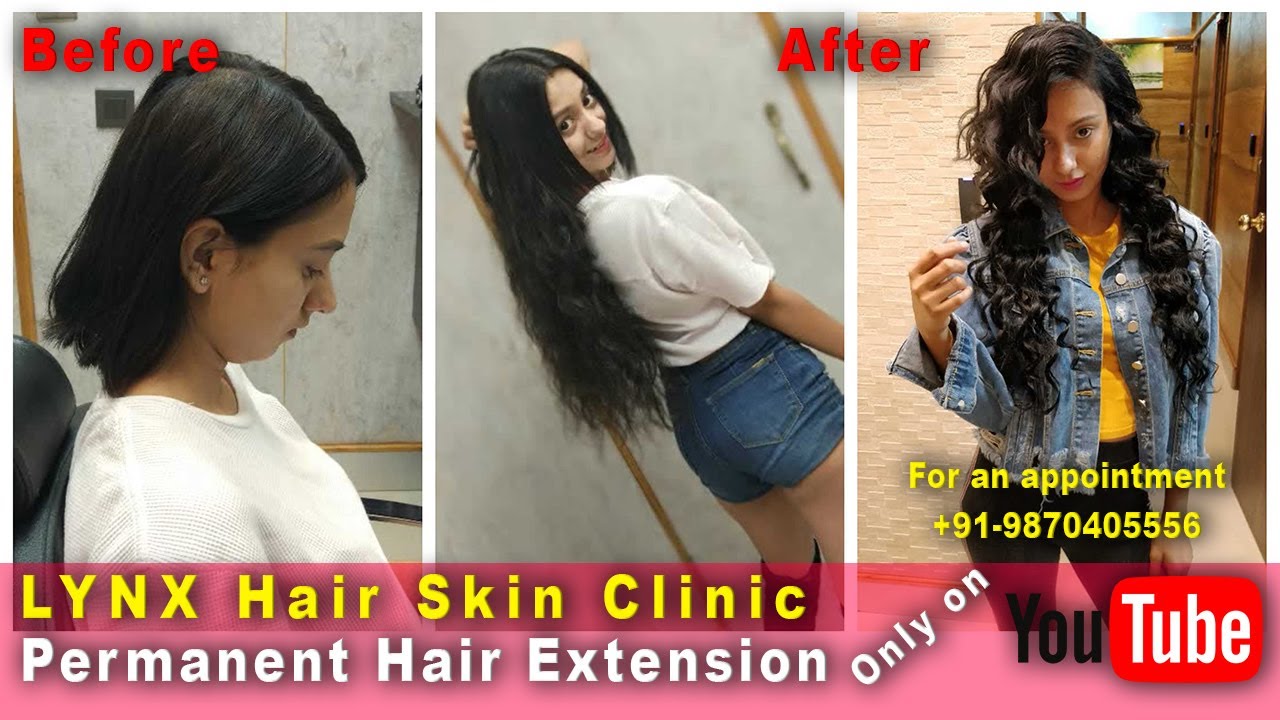 Permanent Hair Extension in Delhi and Gurgaon Booing @ +91-9870405556