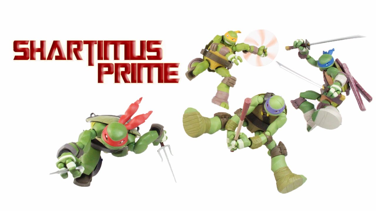 Обзор мультяшной фигурки Revoltech TMNT Леонардо Донателло Рафаэль Микеланджело Nickelodeon
