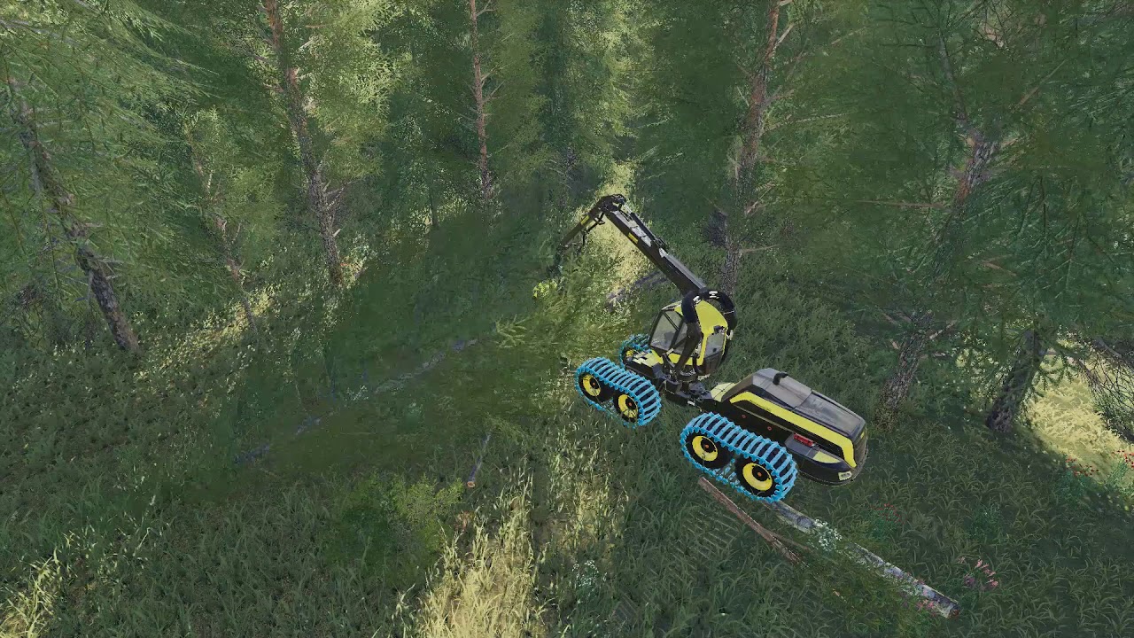 [FS19] - Logging timelapse on my new map !Drone footage!