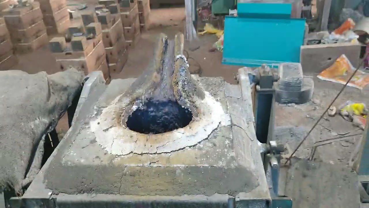 300 kg induction furnace water pipe line and hydraulic line work