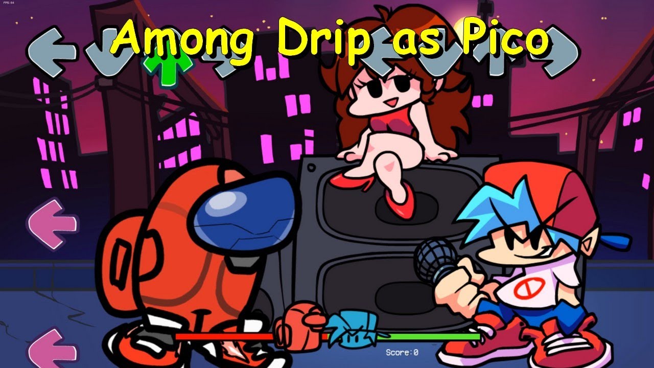 Among Drip as Pico Week 3 - Friday Night Funkin Mod