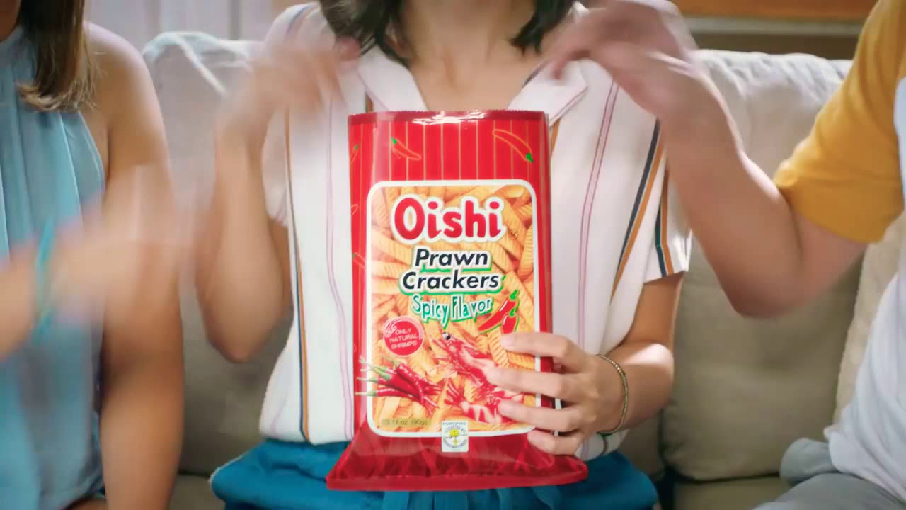 Oishi Prawn Crackers Spicy Flavor 15s TVC 2018