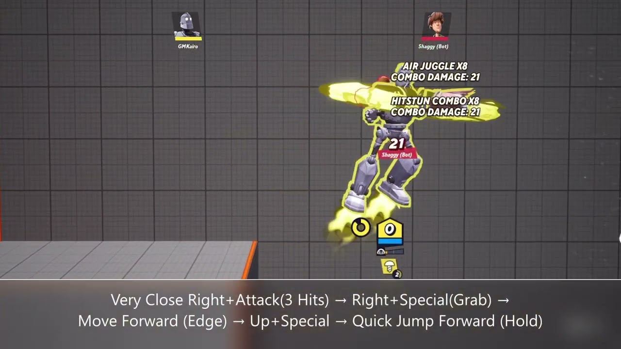 Iron Giant -  Side Attack Grab & Cheesy Death | MultiVersus Combo