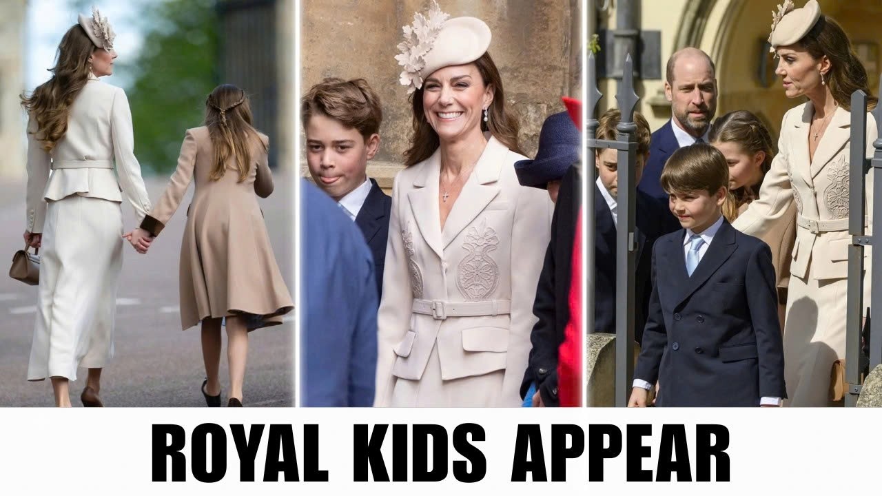 William and Catherine&rsquo;s Surprising Return with Their Children at Easter Service