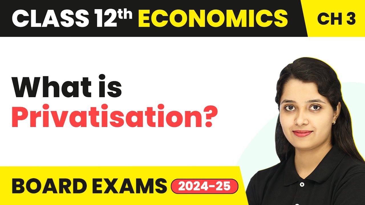 Privatisation - Indian Economic  Development | 12 Class Chapter 3 (2025-26)