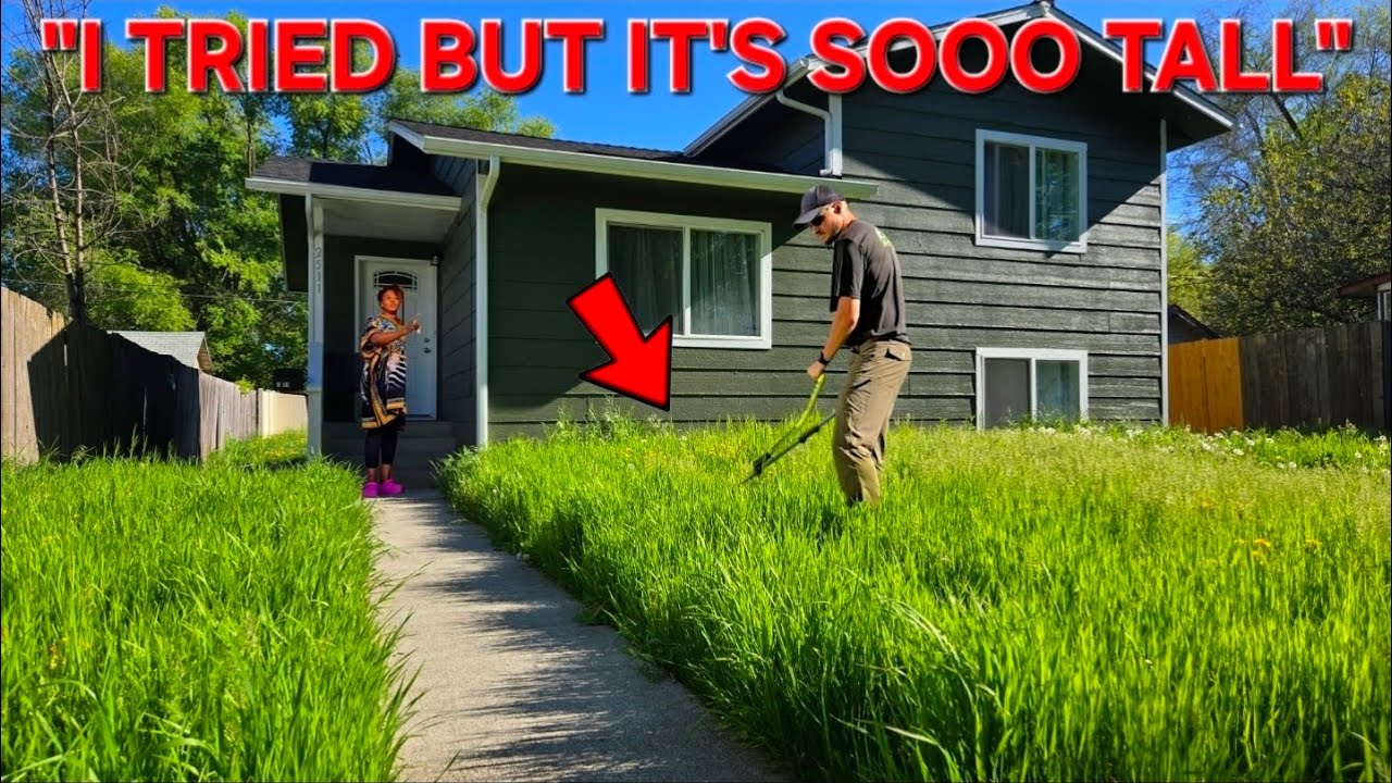 She Tried To ATTACK Her Overgrown Yard But Then THIS Happened...