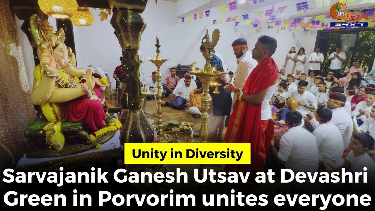 #Unity in Diversity: Sarvajanik Ganesh Utsav at Devashri Green in Porvorim unites everyone