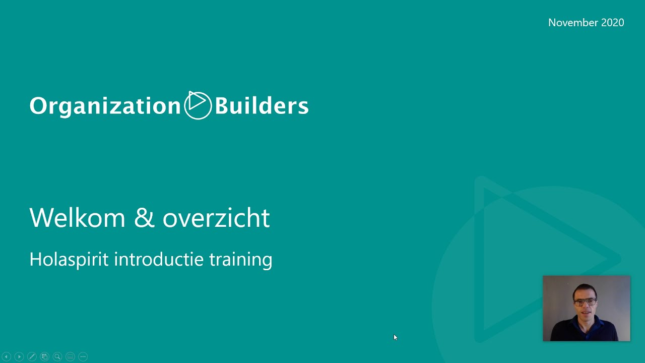 Holaspirit training 1 - welkom en overzicht