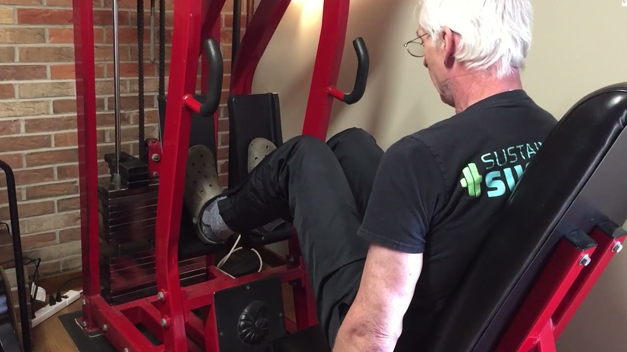 approx sept 14 2021 Nautilus Duo Leg Press Superslow about 235 lbs