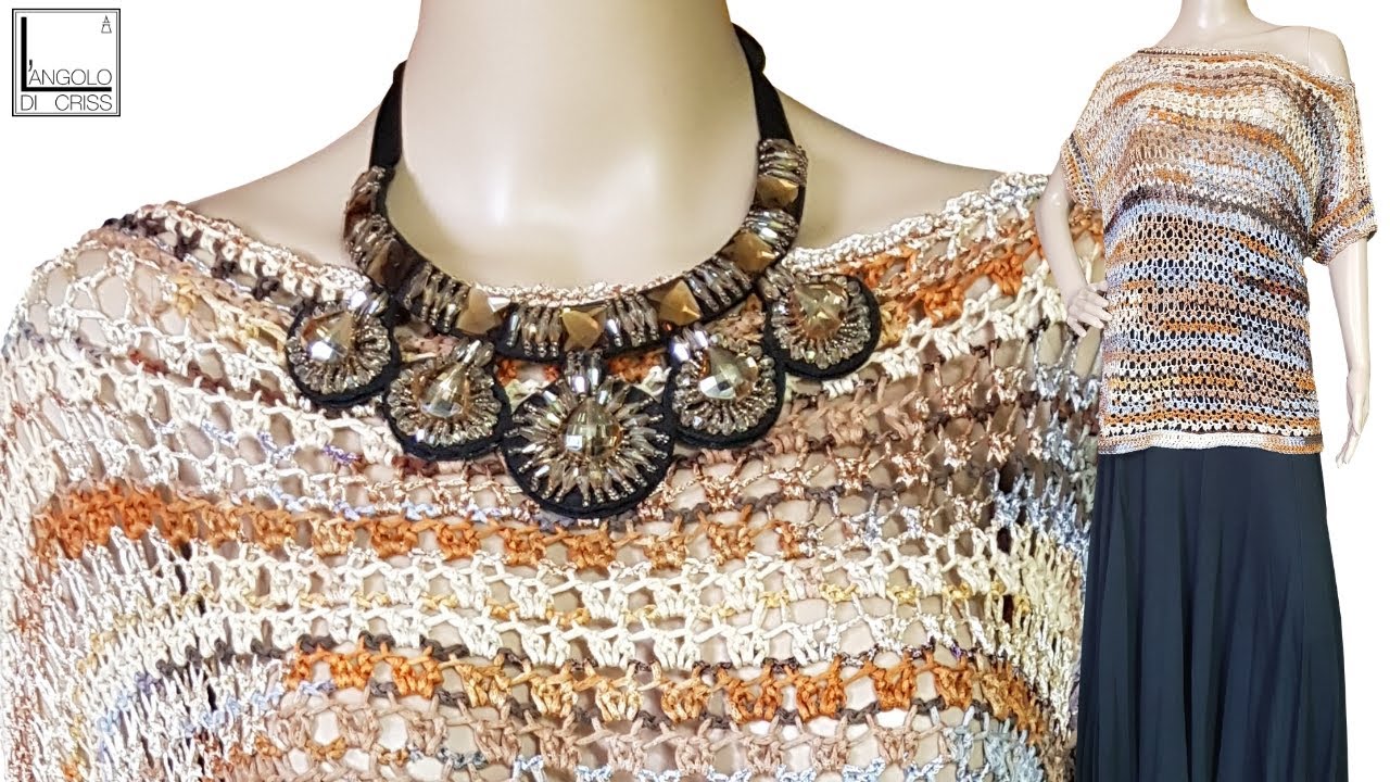 Maglia all' uncinetto tunisino Savannah - Facilissima!