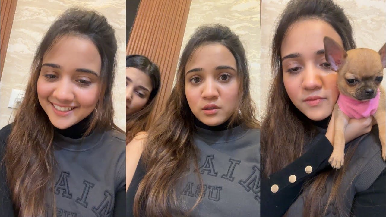Ashi Singh Latest Live Video On Instagram With Her Dog