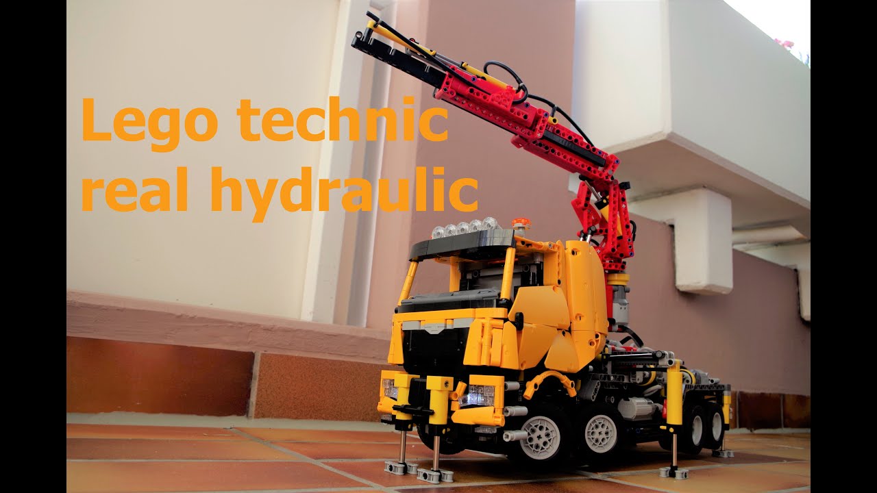 LEGO technic moc MAN full rc truck (real hydraulic)