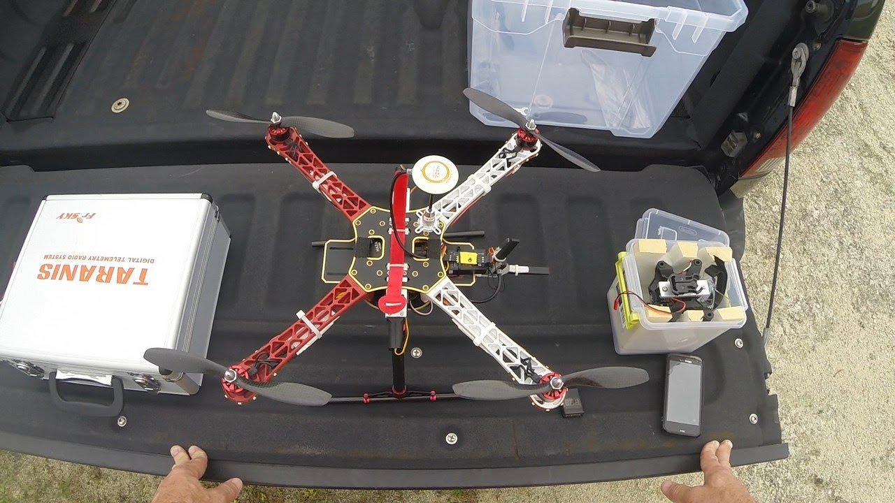My DJI F450 with retracts and GoPro gimbal