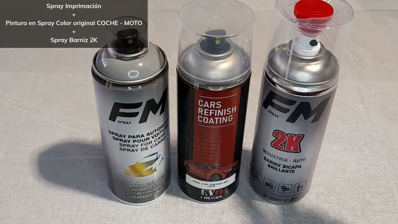 Comprar PINTURA SPRAY para COCHE o MOTO por CODIGO DE COLOR