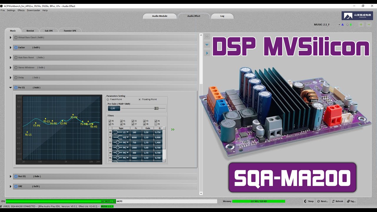 Chia sẻ về những gì mình biết về DSP MVSilicon | Mạch SQA-MA200 | Huy DIY