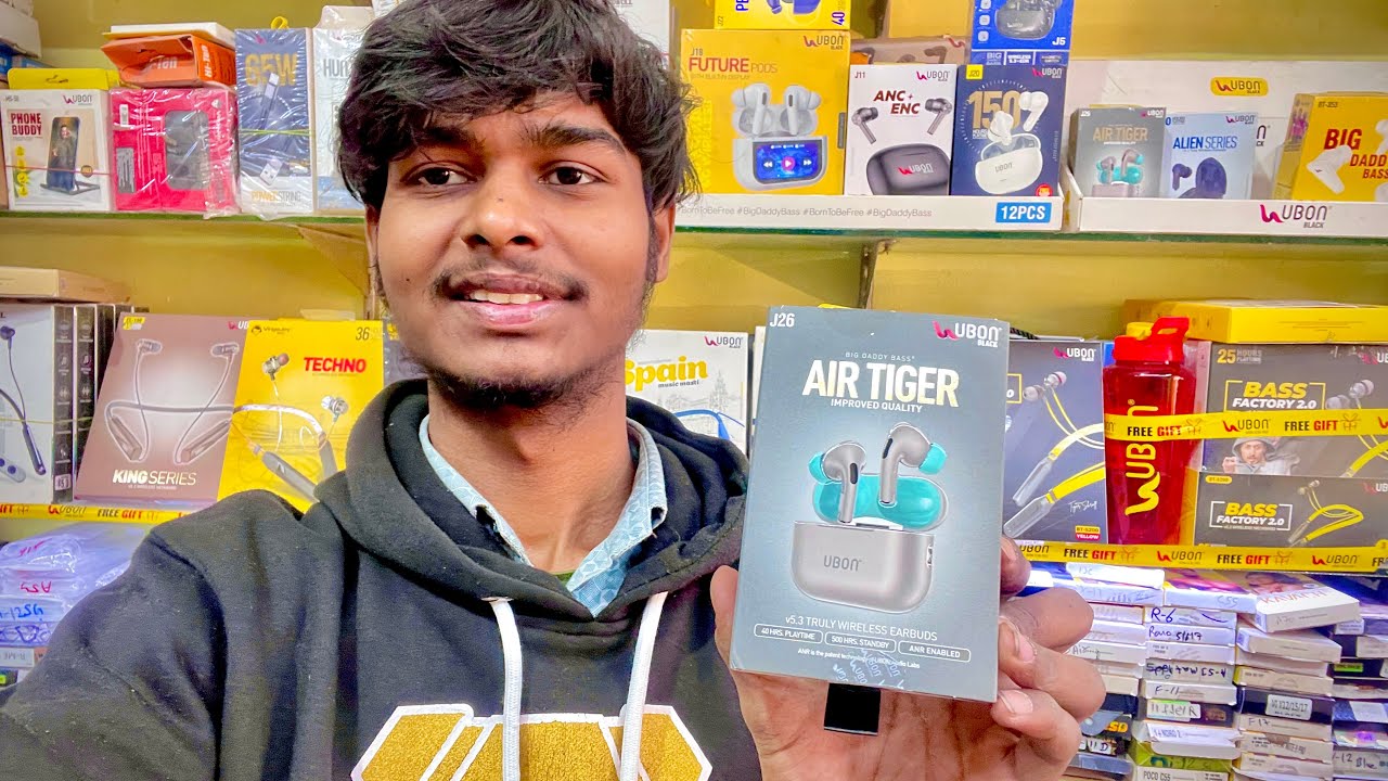 Ubon J26 | Air Tiger | 40 часов воспроизведения | Наушники ubon | Распаковка и обзор #ubon