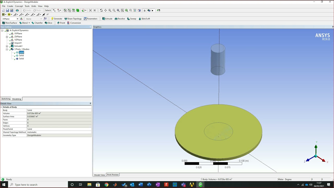 ANSYS simulation E Dynamics