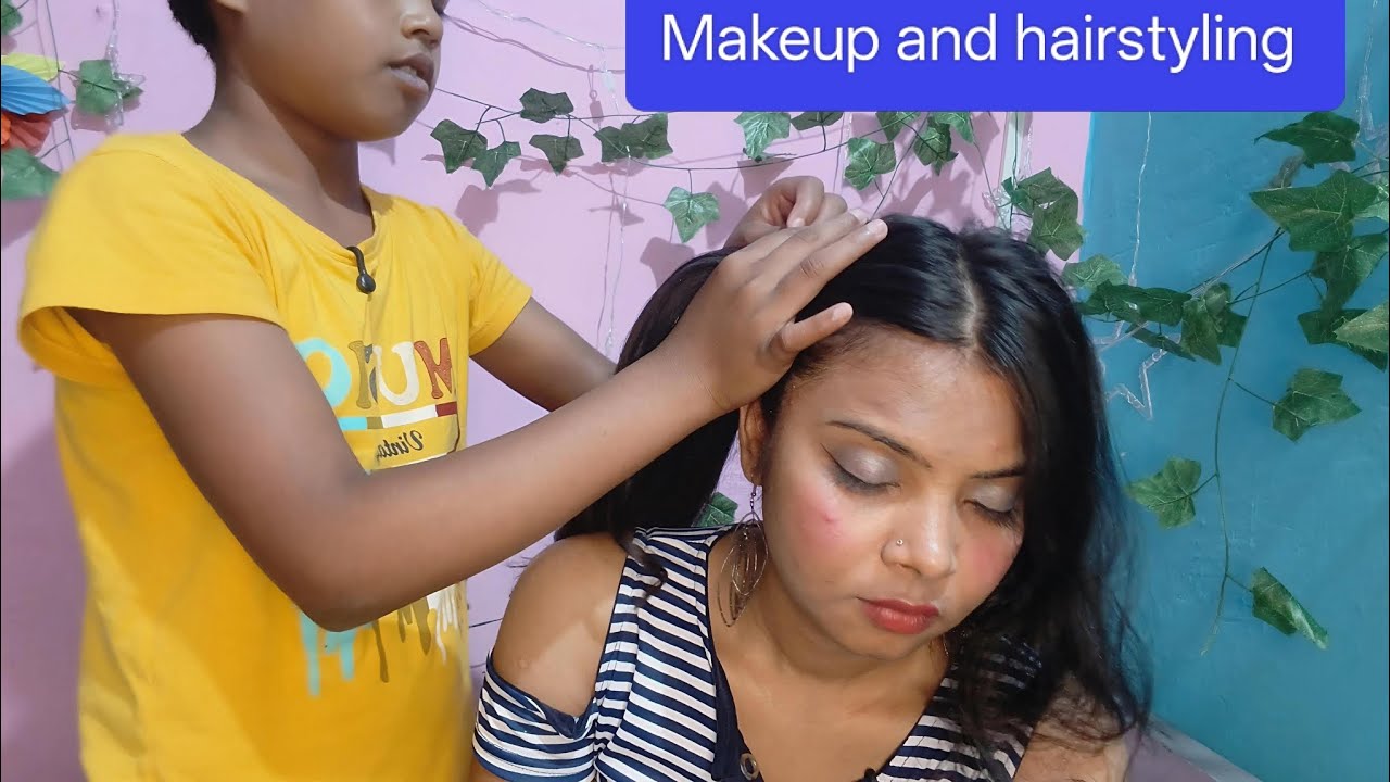 Asmr doing slow makeup 💄 and Hairstyle by Sonam | Extremely soothing|
