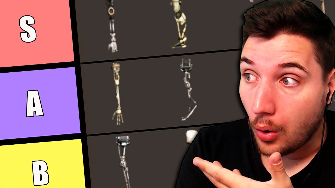 Ranking All Robotic Limbs in Kenshi