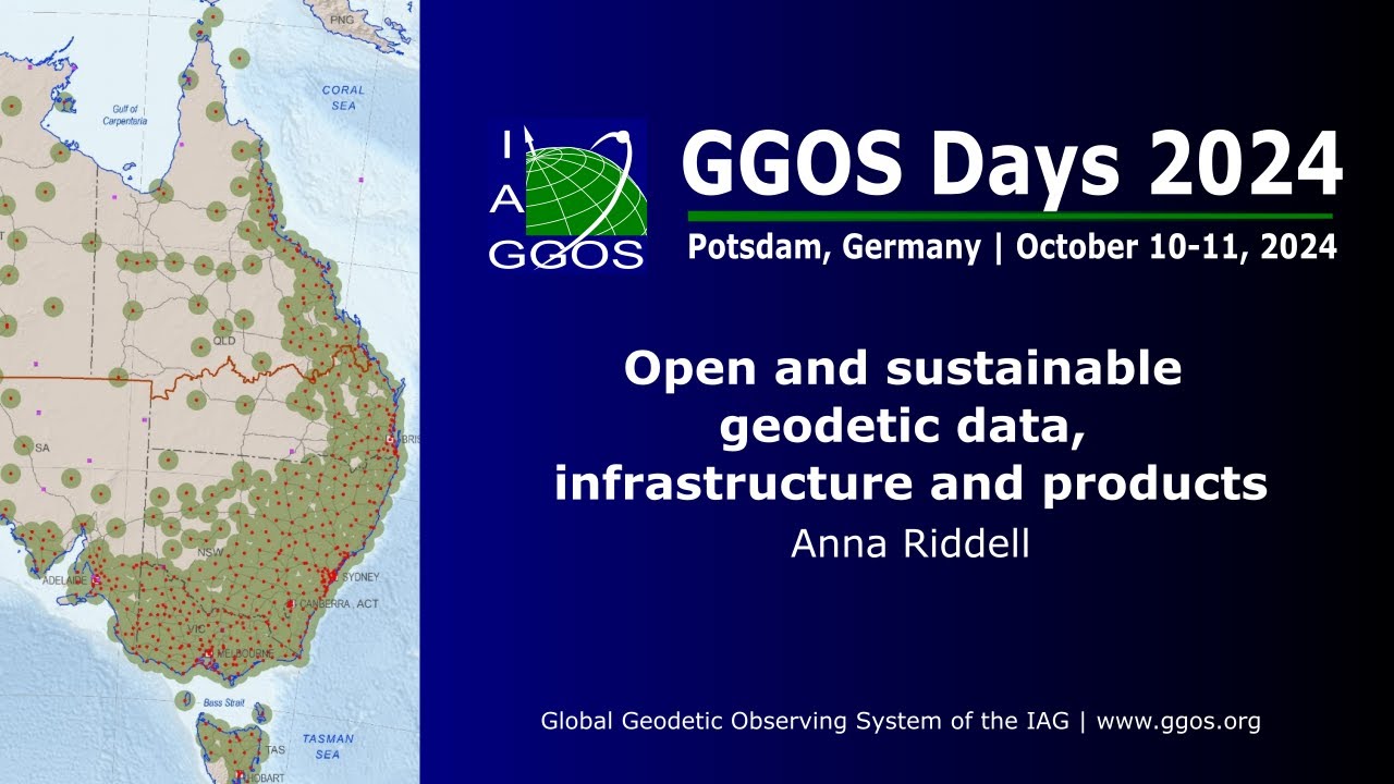 8-1 Open and sustainable geodetic data, infrastructue and products - Anna Riddell