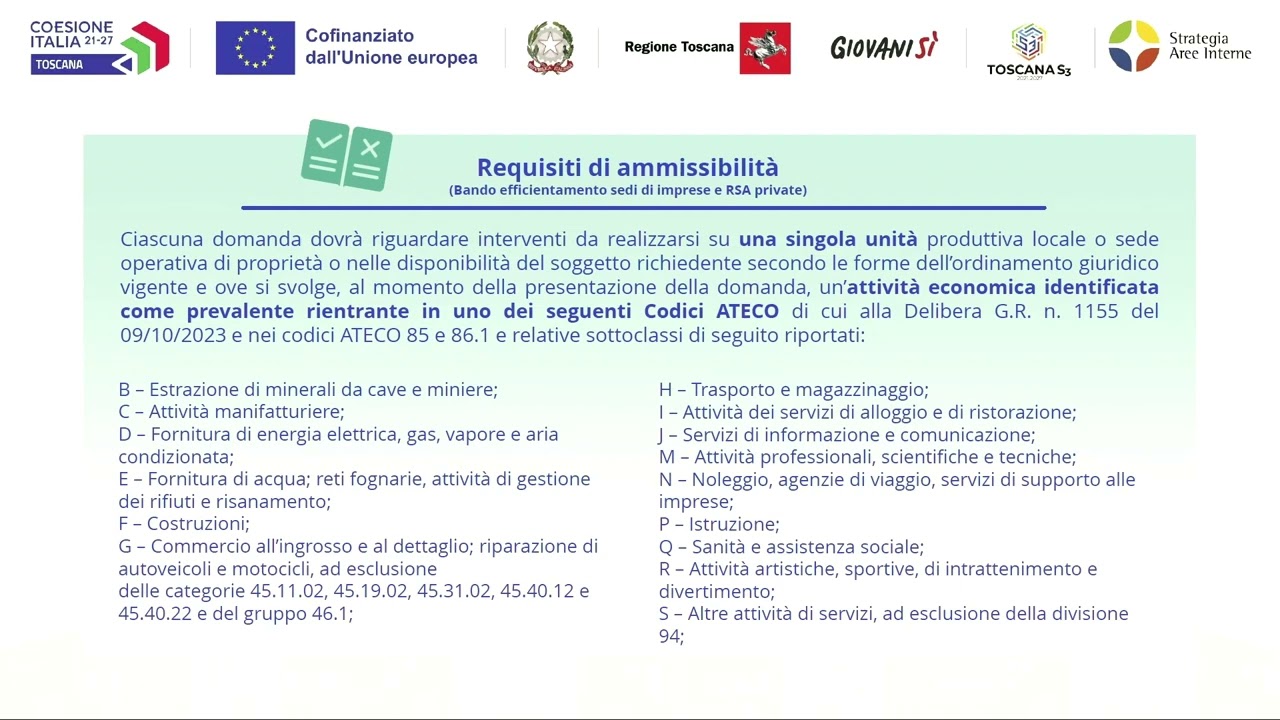 FESR per le imprese 03/09/2024 - Efficientamento energetico, Produzione energia da fonti rinnovabili