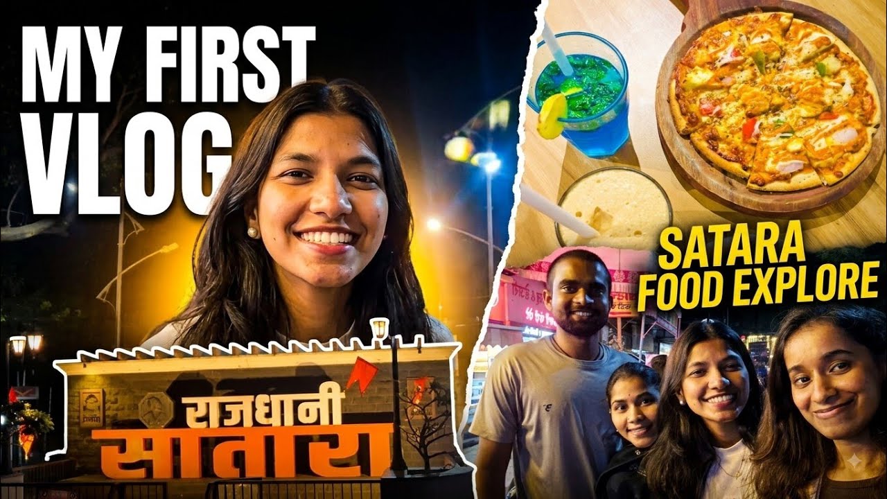 Exploring Satara & Cafe Hopping | MY FIRST VLOG ❤️
