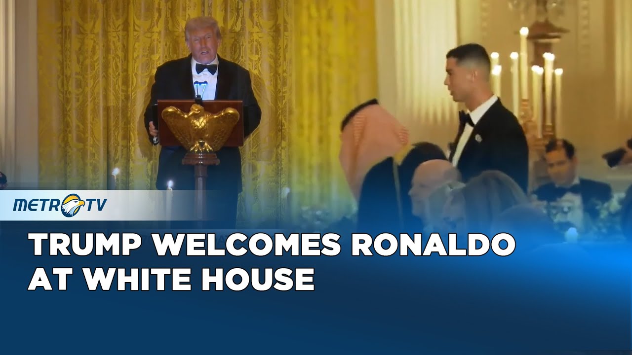 Trump Welcomes Ronaldo at White House Dinner Honoring MBS