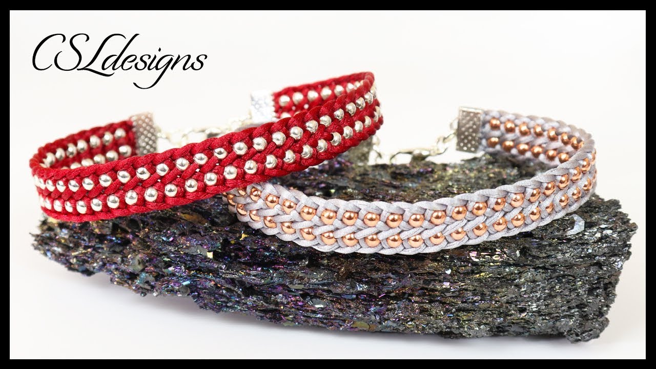 Snakeskin kumihimo bracelet