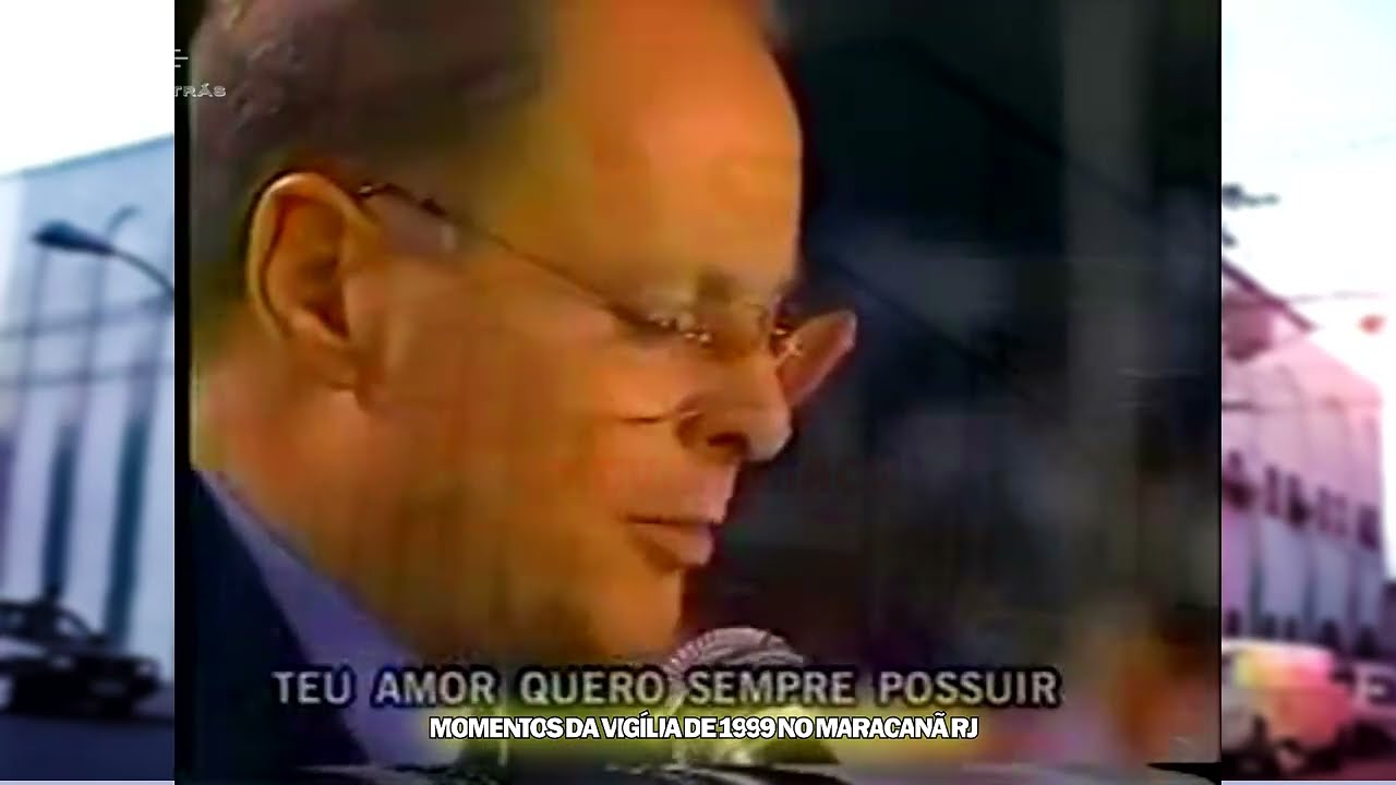 Momentos da Vigília Noite Abraão em 1999 no Maracanã