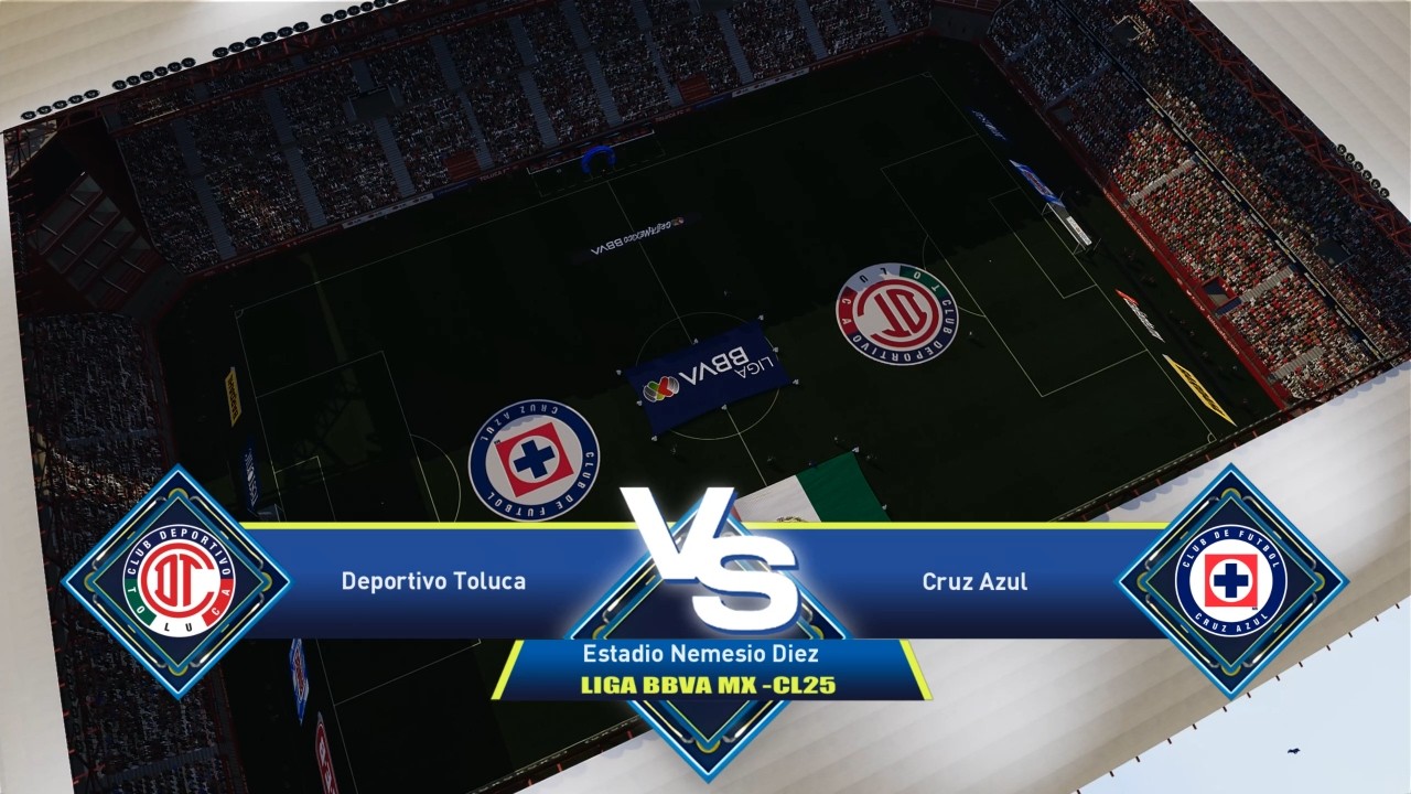 Toluca vs Cruz Azul - Liga MX Clausura 2026 Jornada 5 - PES 2026 Dream Patch