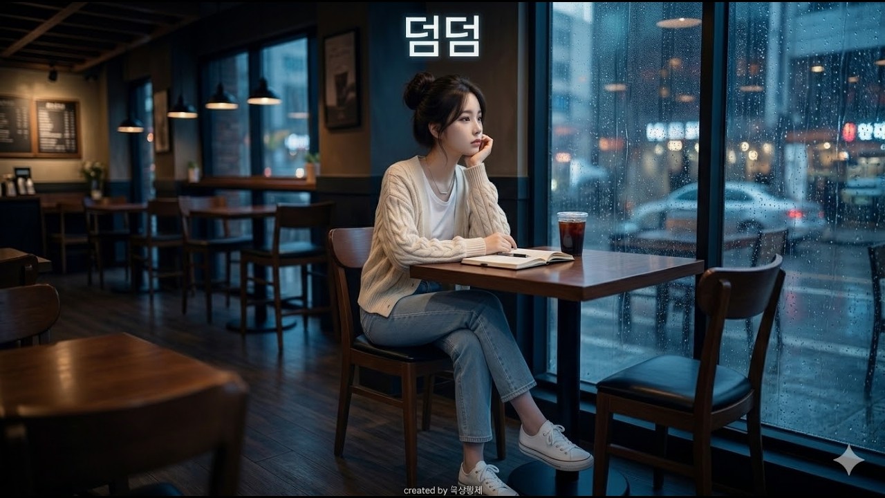 덤덤 (Indie Pop) | 쏟아지는 빗물에 초라한 나를 그냥 내맡긴 채 🌧️ | 옥상황제의 AI Music Atelier