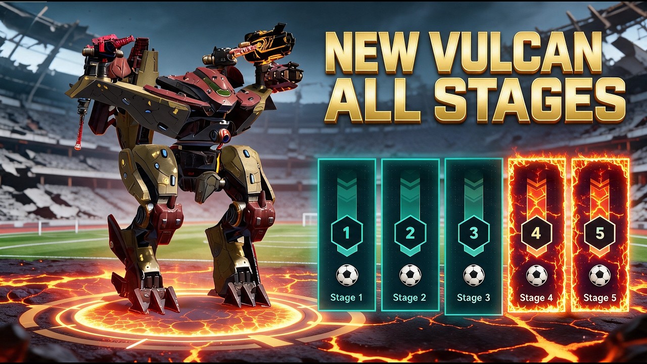 NEW VULCAN 💥 LUMEN 🔥 ALL STAGES PLATINUM 💎 | War Robots