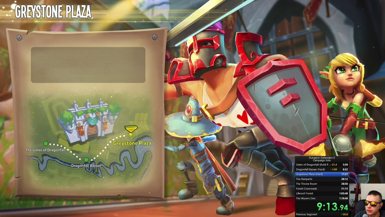[World Record] Dungeon Defenders II | Speedrun | 1:01:17 | Campaign Solo PC