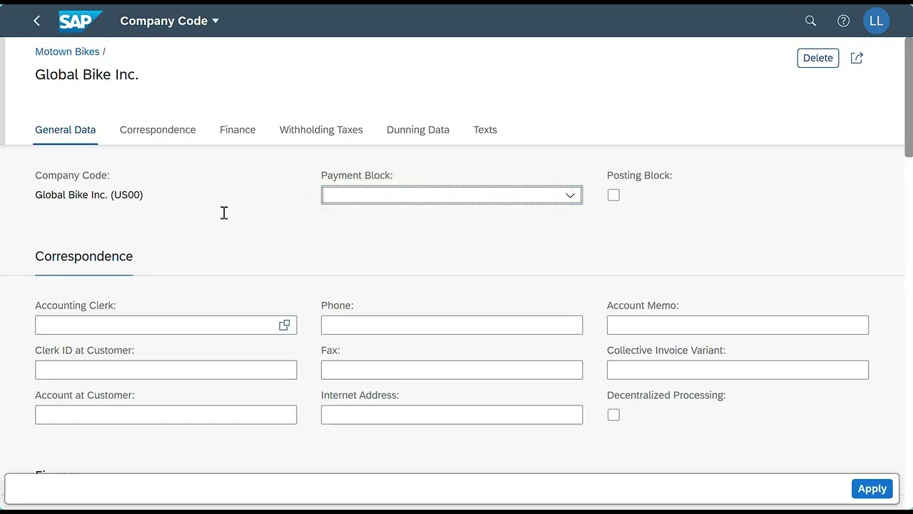 SAP Fiori (FI-AR) - Step 1 Change Terms of Payment for a Customer